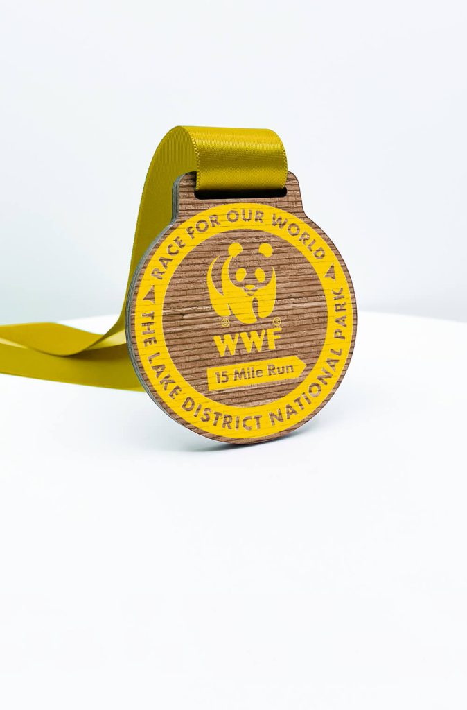 Eco wooden medal