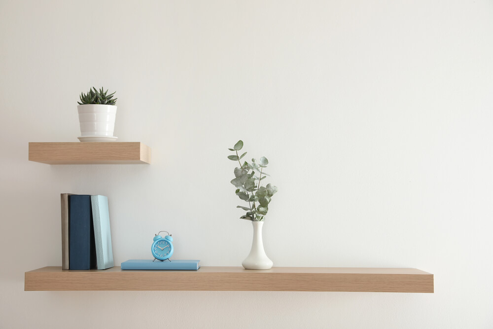 floating shelves for awards