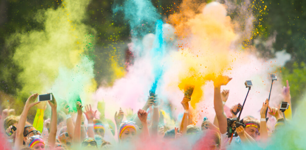 Colour splash run