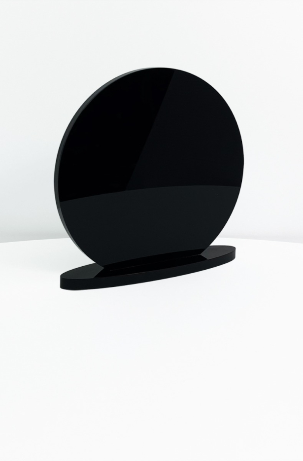 Round Acrylic Black 