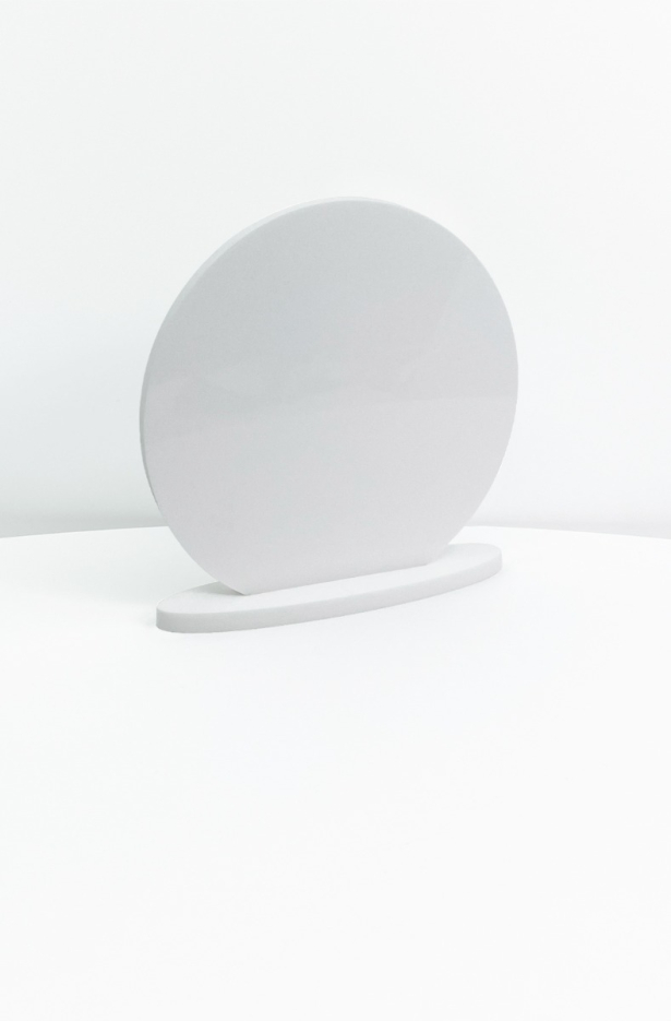 Round Acrylic White 