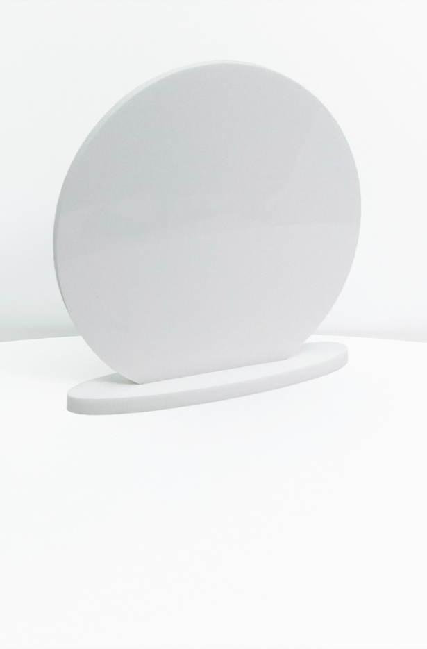 Round Acrylic White 