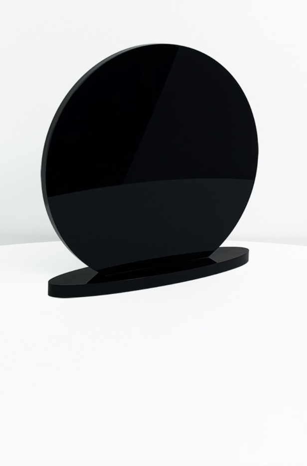 Round Acrylic Black