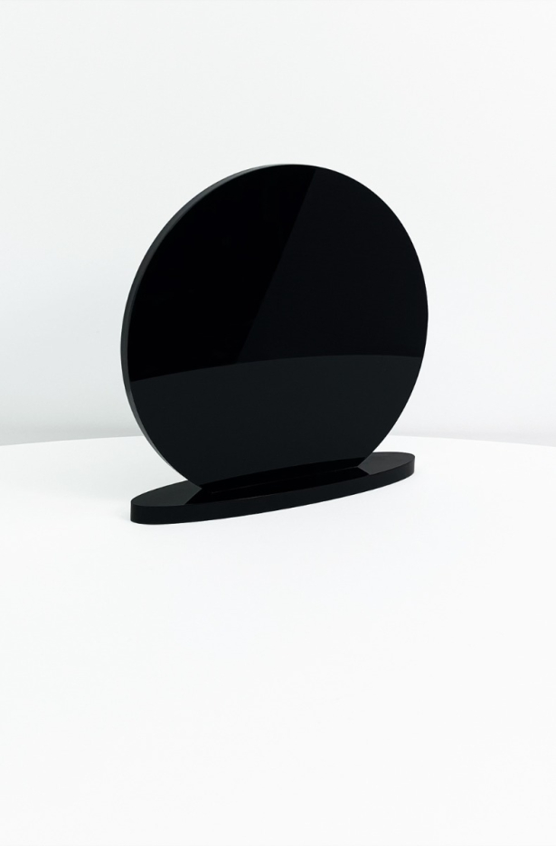 Round Acrylic Black